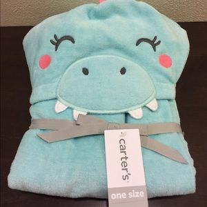 🆕 Kids Carter’s Dinosaur Hooded Towel 💚💜💛💗